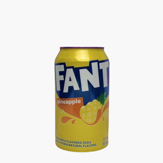 Fanta Pineapple 355 ml – tropisch-fruchtige Limonade mit Ananasgeschmack, US-Import in gelber Kultdose