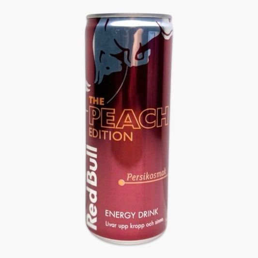 Red Bull Peach 250 ml – limitierter Energy Drink mit fruchtigem Pfirsichgeschmack, Sonderedition mit stylischem Design