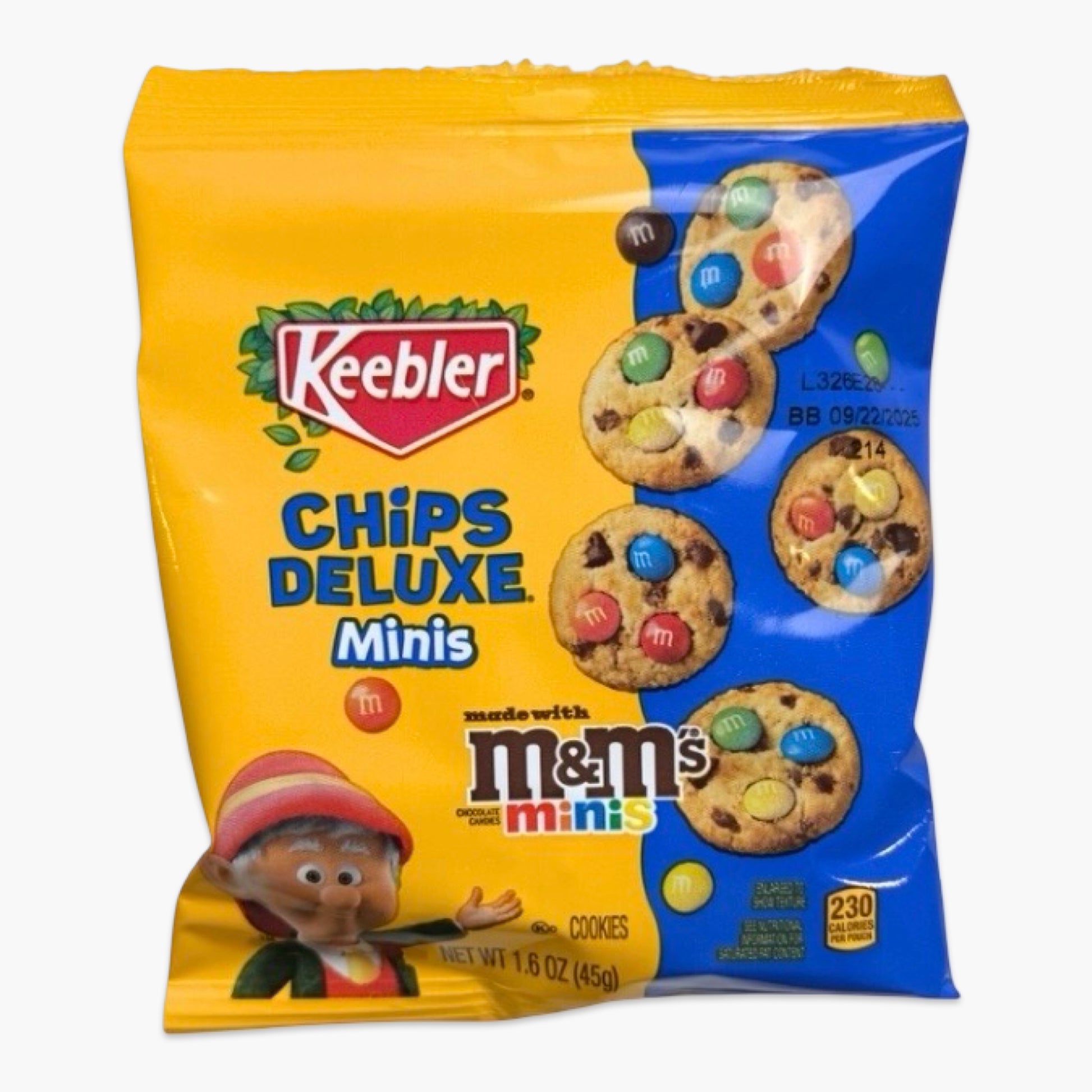 Keebler M&M’s Cookies Bites Mini 45 g – softe Mini-Kekse mit bunten M&M’s, original US-Cookie-Snack für unterwegs