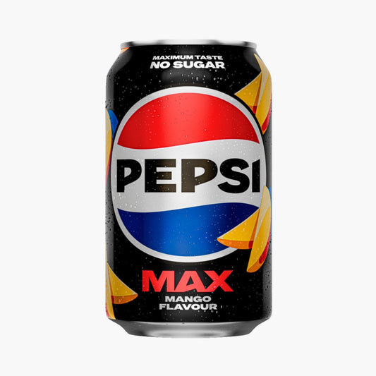 Pepsi Max Mango 330ml Dose – koffeinhaltige zuckerfreie Cola mit Mango kaufen in Österreich bei Four5