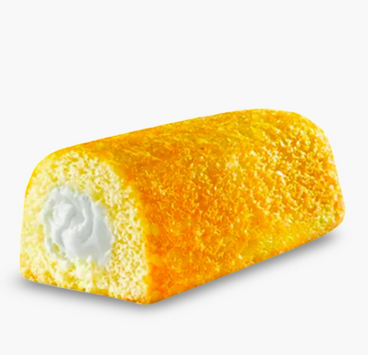 Hostess Twinkie – einzelner Kuchenriegel mit goldgelbem Biskuit und süßer Cremefüllung, US-Klassiker im Mini-Format