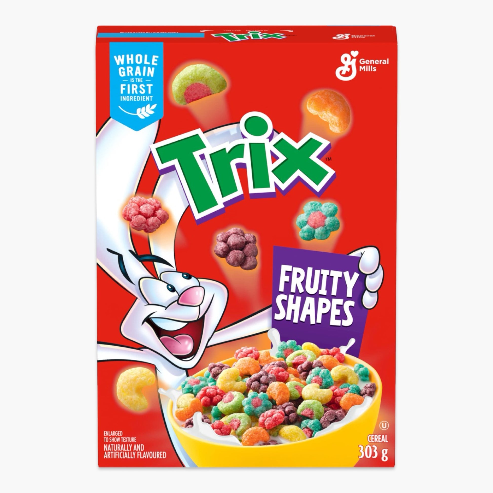 Trix Fruity Shapes Cereals 303g – bunte US-Frühstücksflocken in Fruchtform, fruchtig-süß und importiert aus Amerika