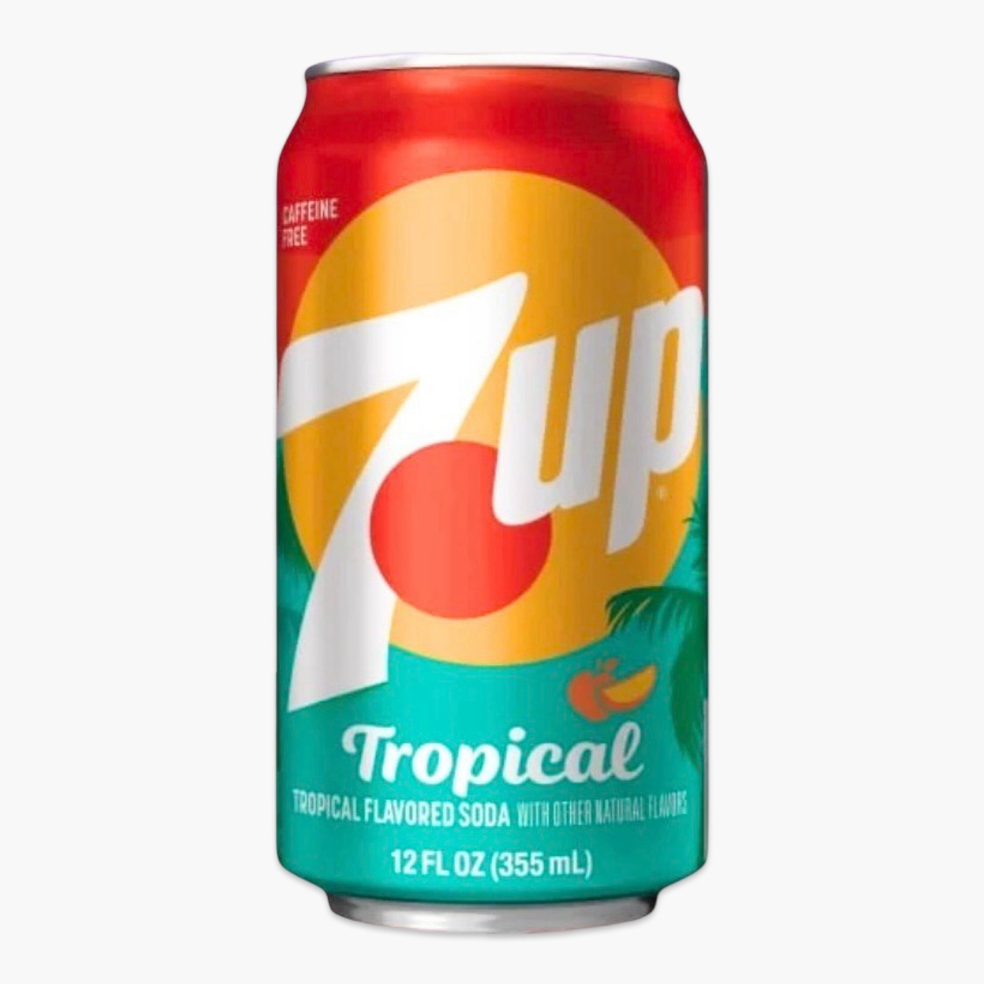 7UP Tropical 355 ml – limitierte Edition mit tropischem Fruchtgeschmack, exotischer Softdrink mit Zitrus, Mango & Ananas-Aroma