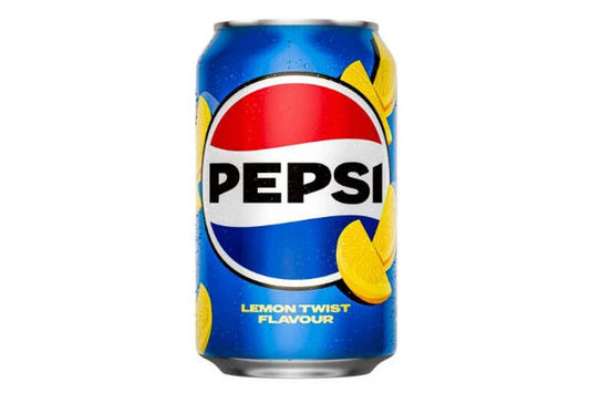 Pepsi Lemon Twist 330ml – Pepsi mit Zitronengeschmack in limitierter Dose, frischer Cola-Import für Softdrink-Fans