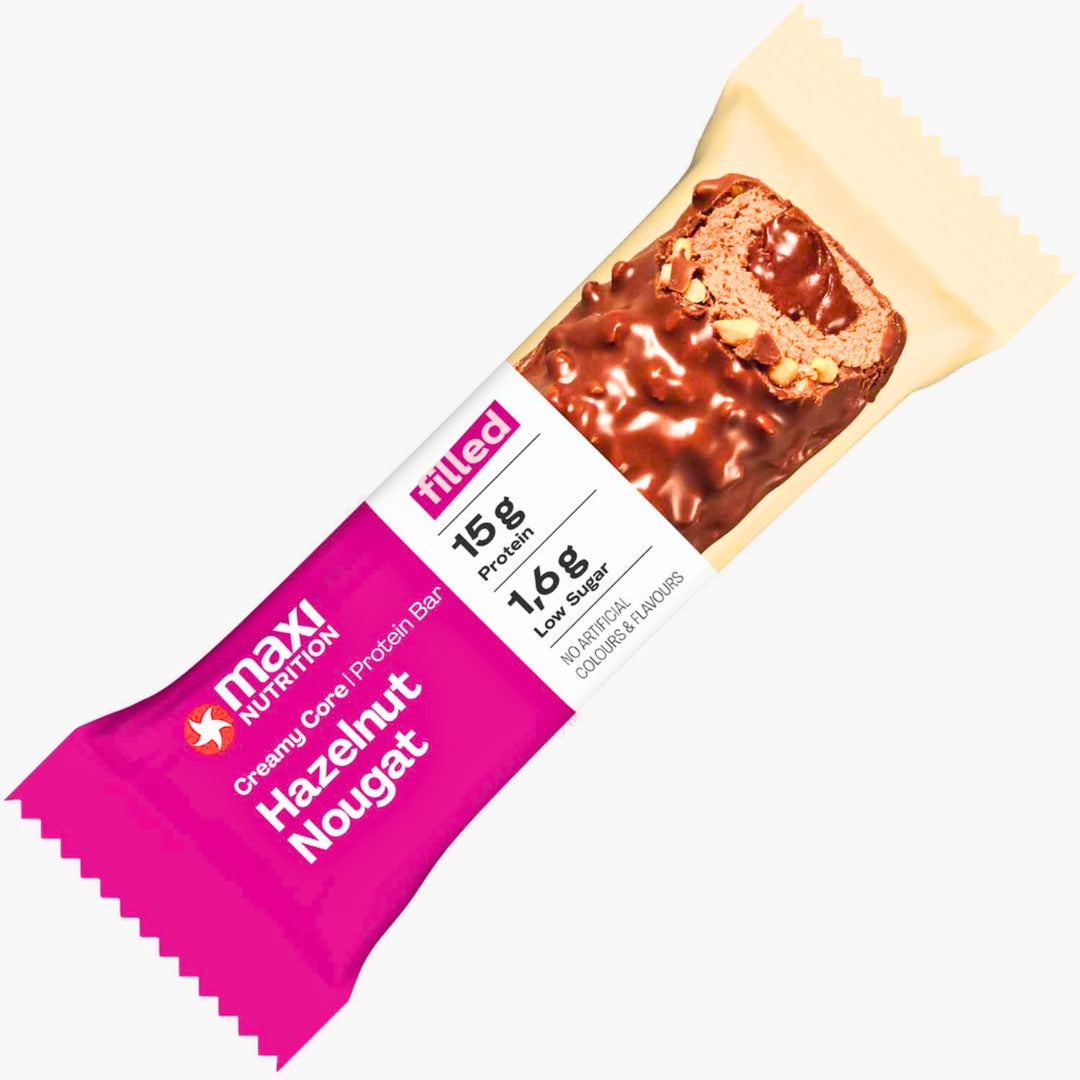 Creamy Core Protein Bar Hazelnut Nougat 45 g – Proteinriegel mit cremigem Haselnuss-Nougat-Kern bei Four5
