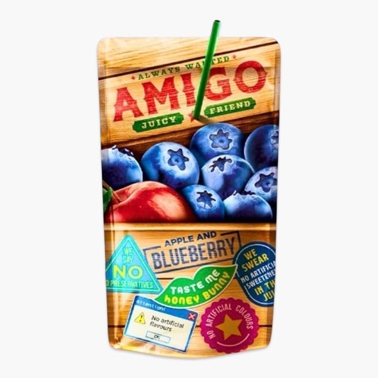Amigo Ice Tea Apple & Blueberry 200 ml – fruchtiger Eistee mit Apfel- und Heidelbeergeschmack im handlichen Trinkformat
