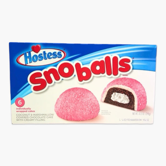 Hostess Snoballs 298 g – pinkes US-Gebäck mit Marshmallow, Kokos und cremiger Schokofüllung, kultige Snack-Edition aus Amerika