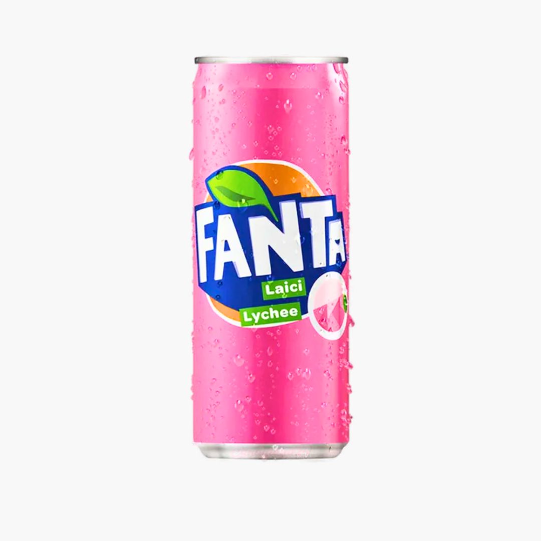 Fanta Lychee Malaysia 320 ml – exotische Litschi-Limonade aus Malaysia in der Dose bei Four5.