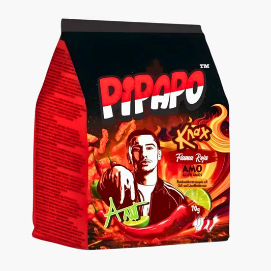 PIPAPO KNAX Flama Roja 70 g – scharfe Chili‑Paprika Knax‑Chips kaufen in Österreich bei Four5
