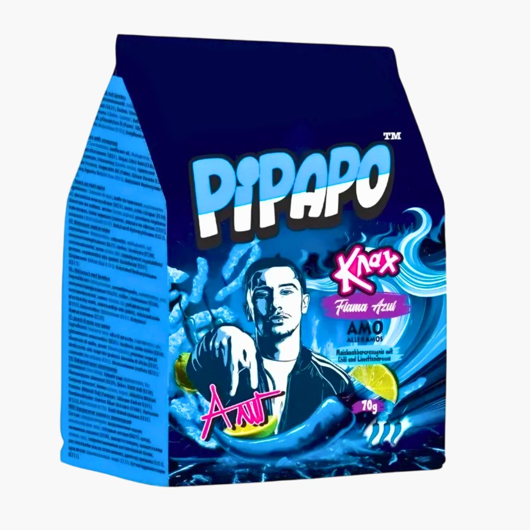 Pipapo Knax Flama Azul 70 g – scharfe Chili‑Limetten Bugles kaufen in Österreich bei Four5