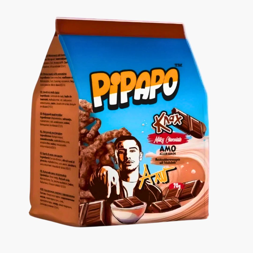 Pipapo Knax Milky Chocolate 70 g – knusprige Chips mit Milchschokoladenüberzug kaufen in Österreich bei Four5
