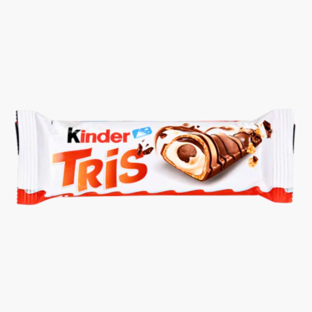 Kinder TRIS 20 g – knuspriger Waffelriegel mit Milch- und Kakaocreme bei Four5