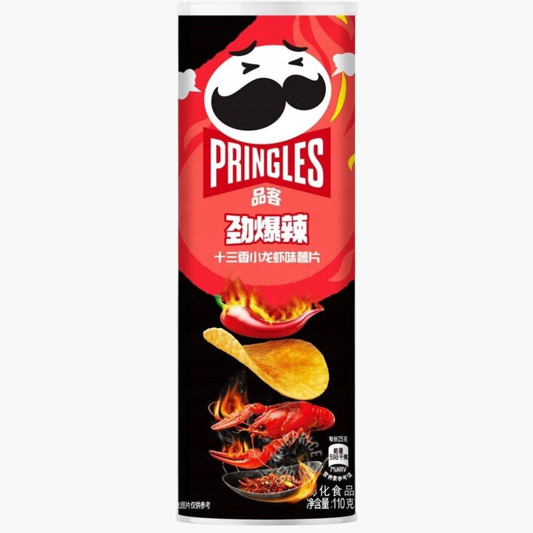 Pringles Asia Spicy Crayfish Flavour 110 g – asiatische Chips mit scharfem Flusskrebs-Geschmack – jetzt bei Four5 kaufen