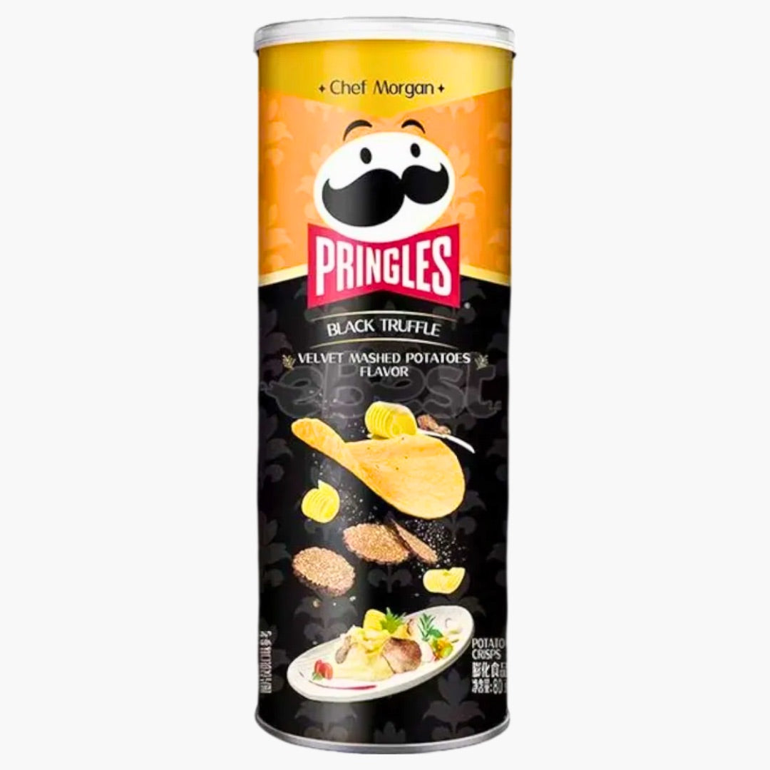 Pringles Black Truffle 80 g – exklusive Asia-Edition mit Trüffelgeschmack – jetzt bei Four5 online kaufen