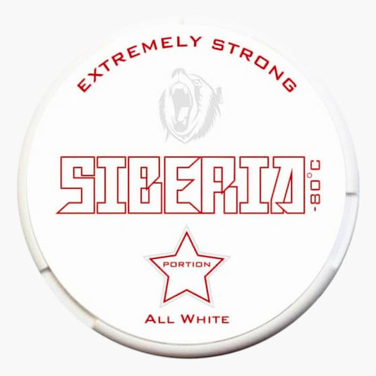 Siberia -80°C All White Portion – extrem starke Nikotinbeutel mit Menthol-Kick kaufen in Österreich bei Four5