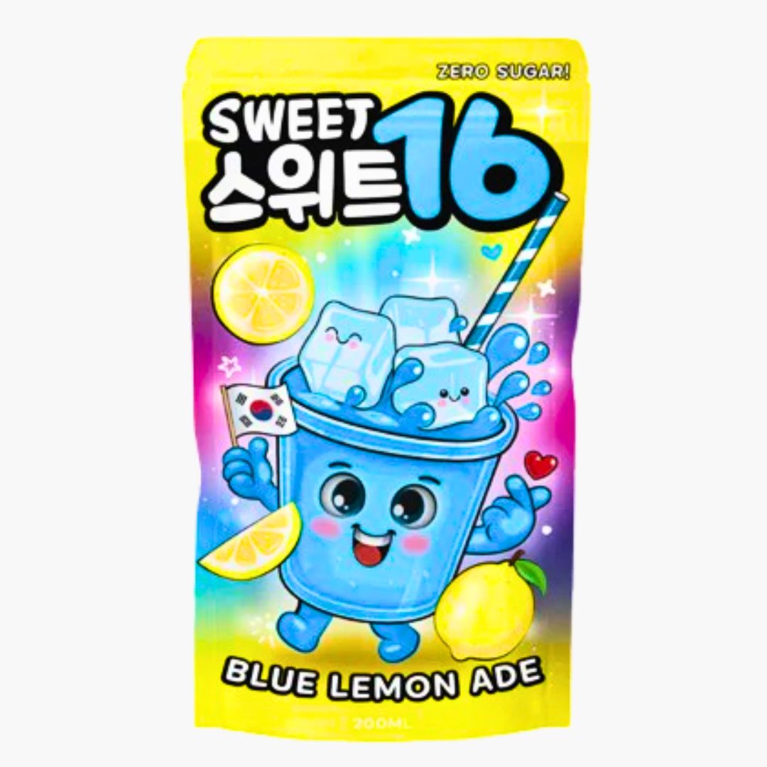 Sweet16 Blue Lemonade Ade 200 ml – blaues Zitronen‑Getränk ohne Zucker kaufen in Österreich bei Four5