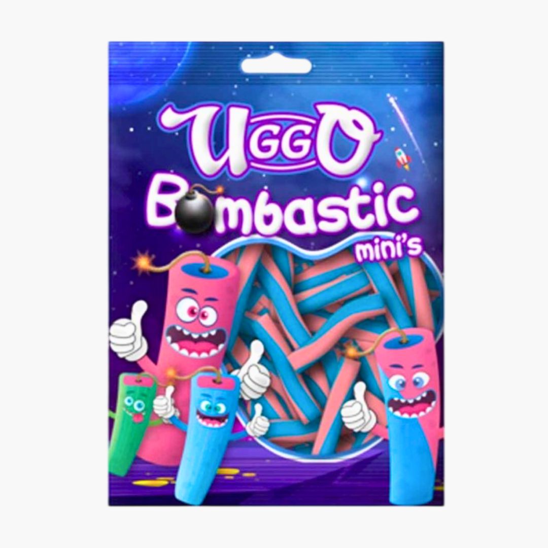 Uggo Bombastic Minis Twist 100 g – fruchtige Mini-Süßigkeiten mit Twist-Effekt bei Four5