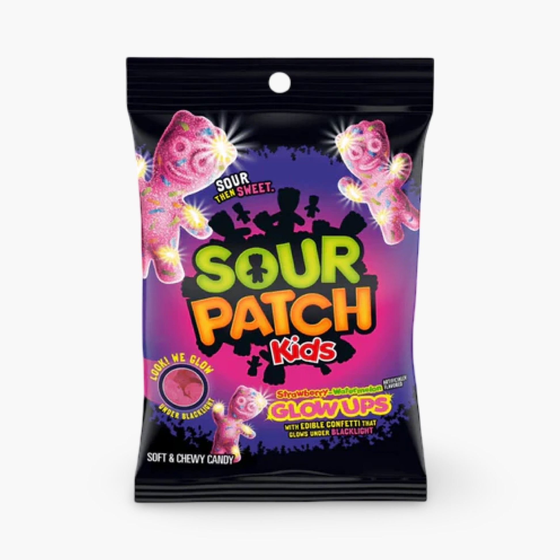 Neonfarben, sauer-süß & kultig! Jetzt Sour Patch Glow Ups probieren - direkt aus den USA.
