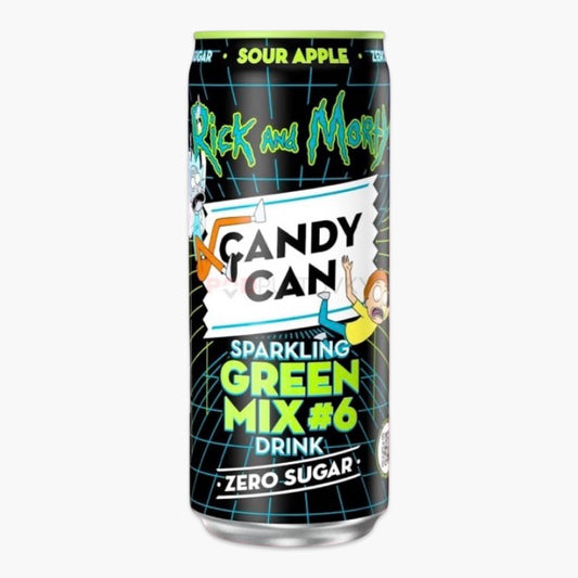 Candy Can Green Mix 330 ml – kalorienfreier, veganer Softdrink mit grünem Fruchtmix-Geschmack, modernes Zero-Design mit Statement-Charakter