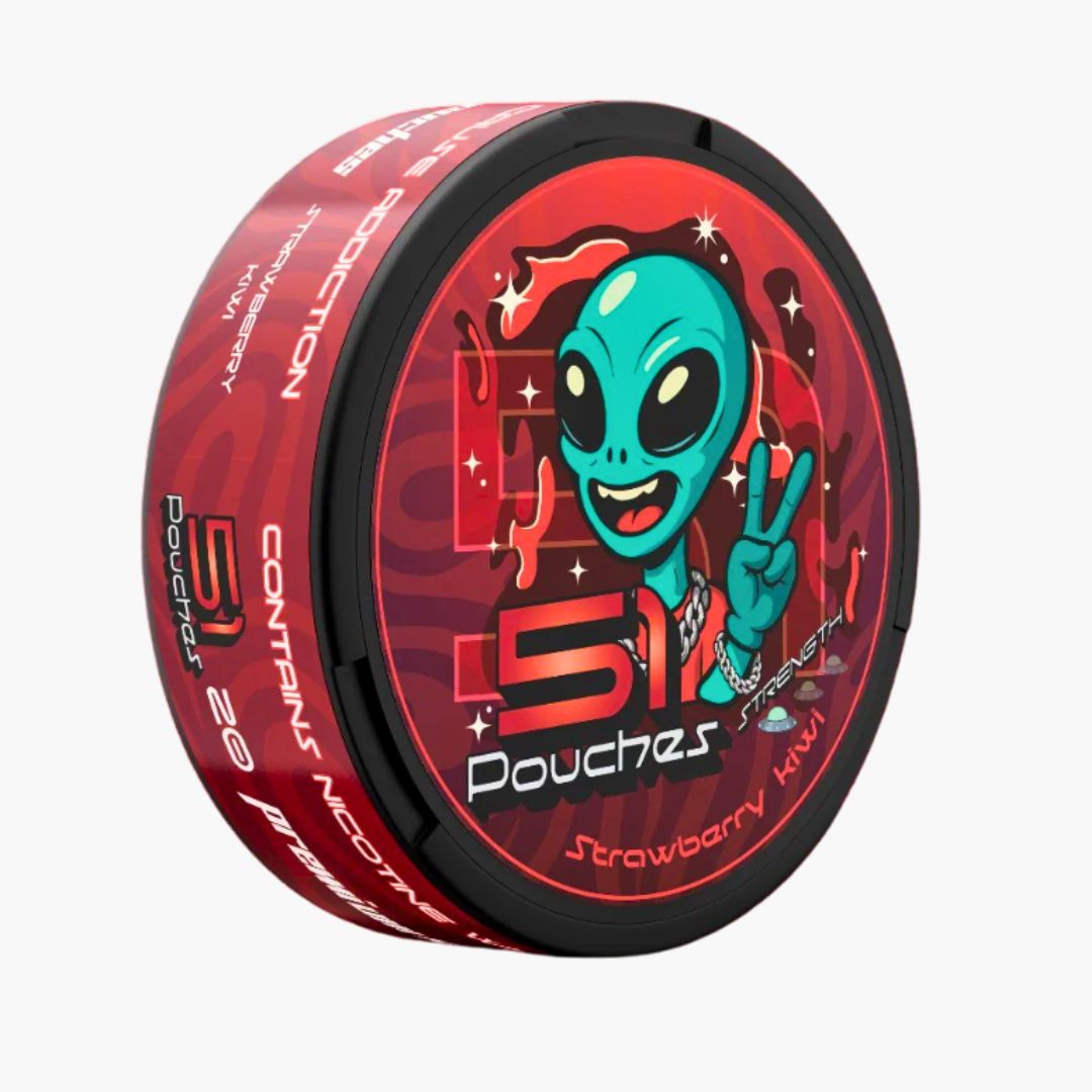 51 POUCHES Strawberry Kiwi 16 mg Nikotinbeutel – Erdbeer‑Kiwi Geschmack kaufen in Österreich bei Four5