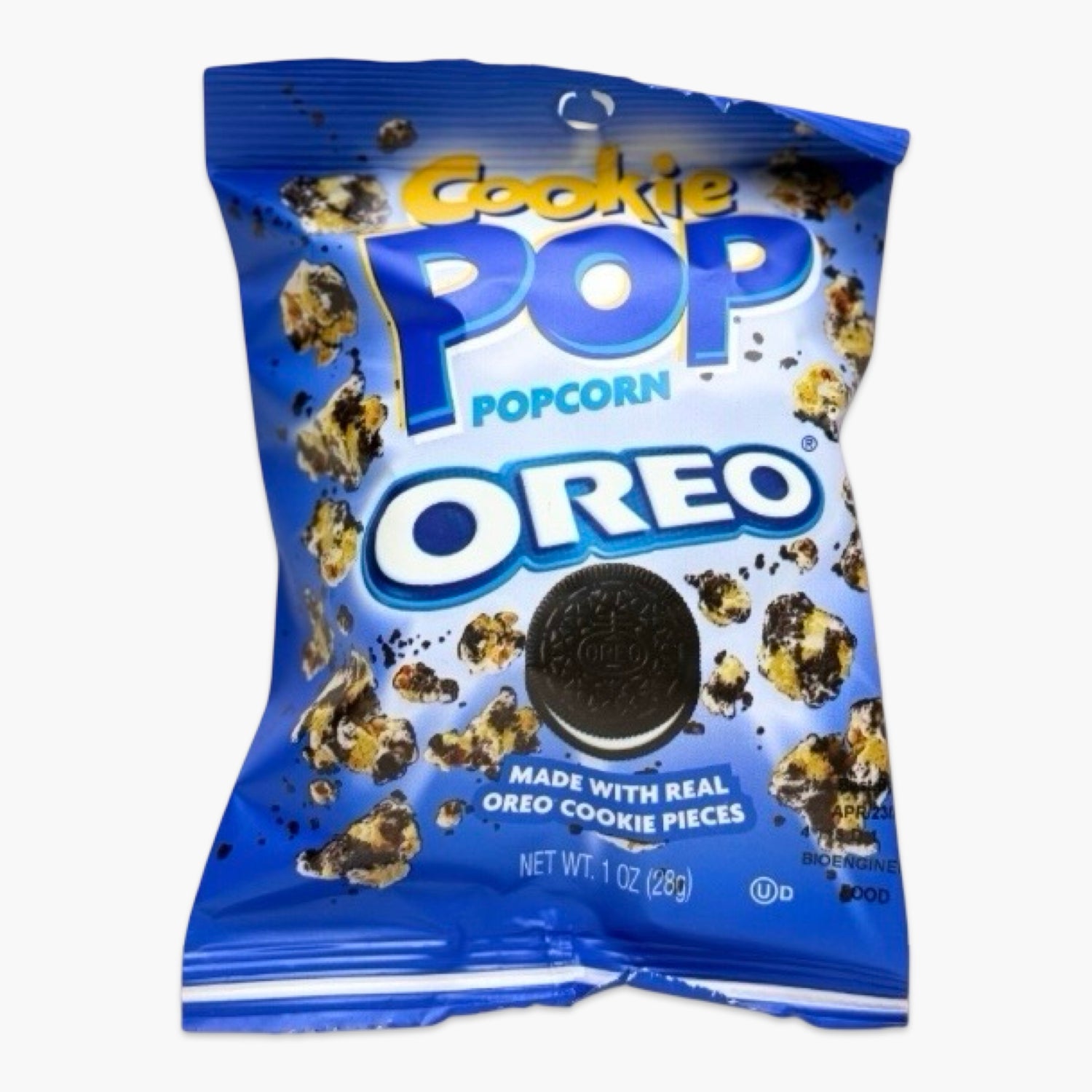 Candy Pop Oreo 28 g – süßes Popcorn mit Oreo-Stückchen und cremiger Glasur, knuspriger USA-Snack in Mini-Größe