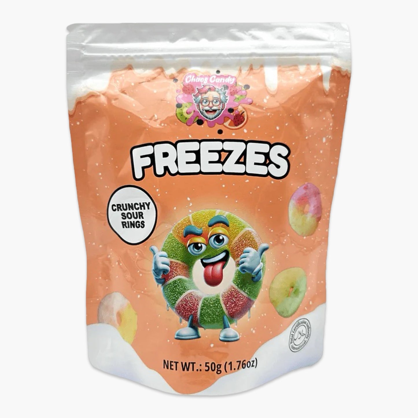 Chaos Candy Freezes Crunchy Sour Rings 50g