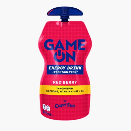 GAME ON Energy Drink + Electrolytes Red Berry 330 ml