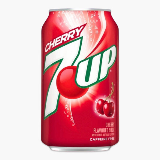 7UP Cherry 355 ml – Softdrink mit Kirschgeschmack, spritzige Limonade aus den USA, fruchtig-erfrischende Cherry Edition