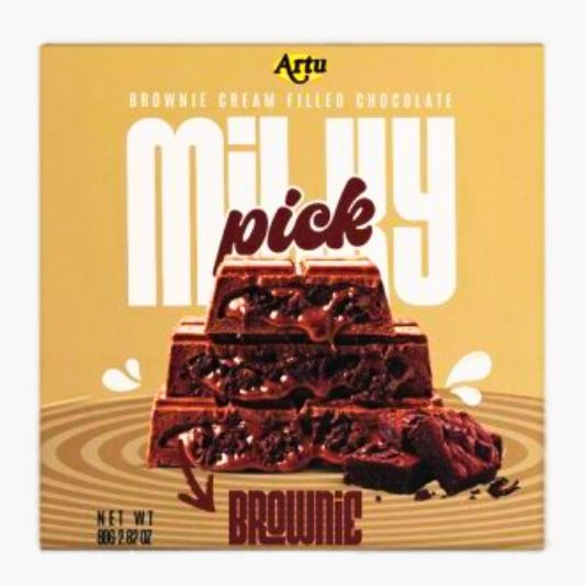 ARTU Chocolate Brownie 80 g – cremige Milchschokolade mit intensivem Brownie-Geschmack bei Four5