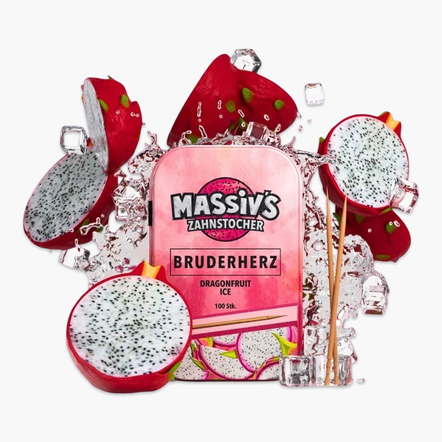 Massivs Zahnstocher - Bruderherz Drgonfruit Ice 100stk