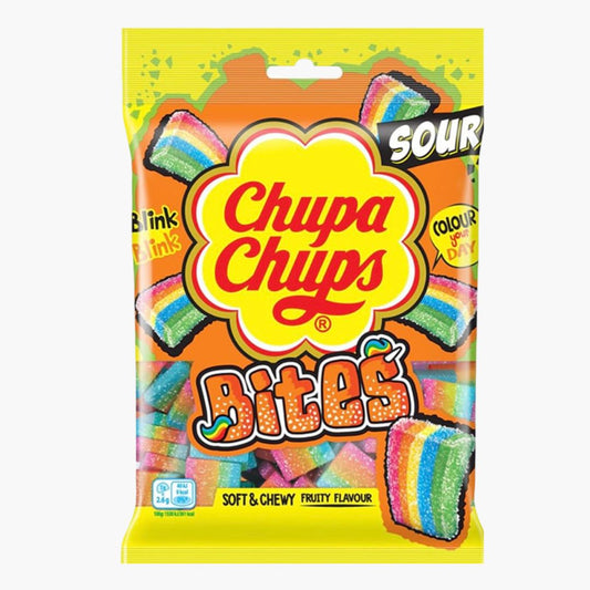 Chupa Chups Mini Sour Bites 120 g – saure Fruchtgummi-Happen mit Fruchtgeschmack bei Four5