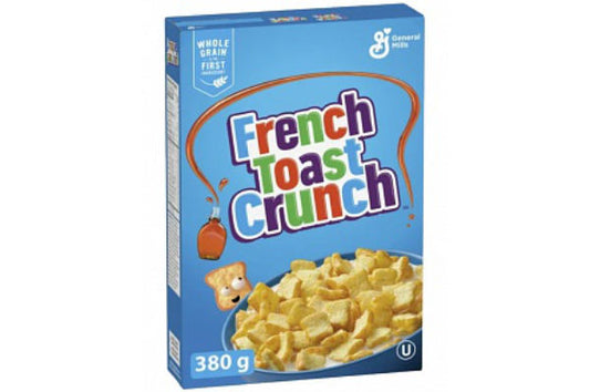 French Toast Crunch Cereals 380g – knusprige Mini-Toasts mit Zimt-Ahorn-Geschmack, Frühstücksflocken aus den USA