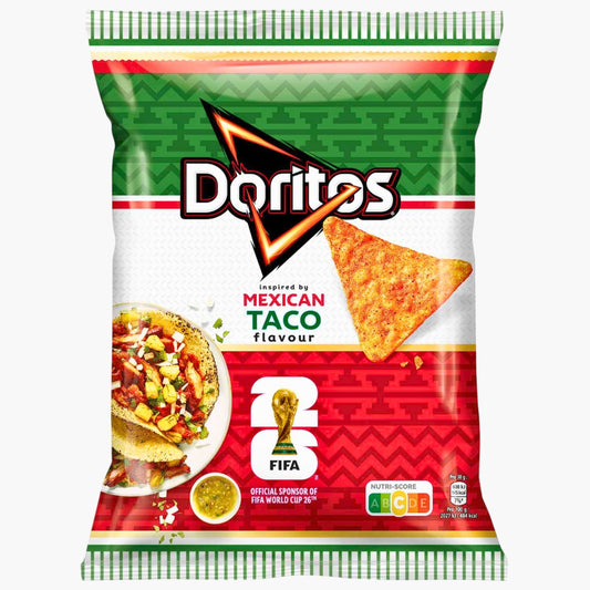 Doritos Mexican Taco Style 110 g – knusprige Tortilla Chips mit würzigem Taco-Geschmack bei Four5