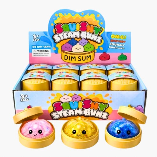 Dumpling Glitzer Mystery 8,5 cm – glitzerndes Slow-Rising Squishy im Dumpling-Design mit Mystery-Überraschung und Dämpfkörbchen kaufen in Österreich bei Four5.