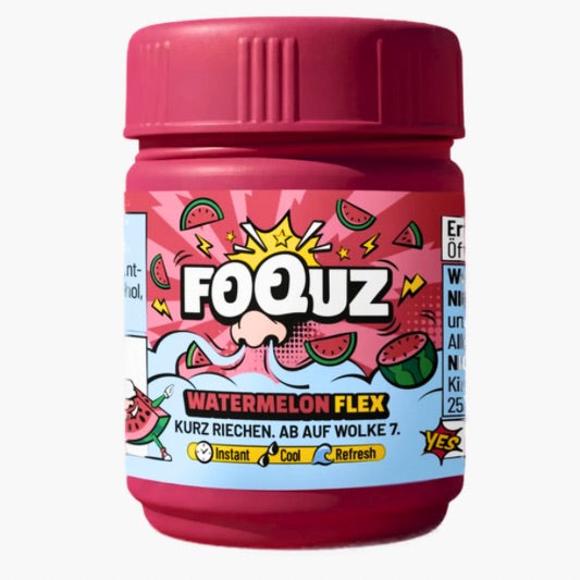 FOQUZ Riechdose Watermelon Flex 5 g – pinke Duftdose mit fruchtigem Wassermelonenaroma und kühlendem Menthol kaufen in Österreich bei Four5.