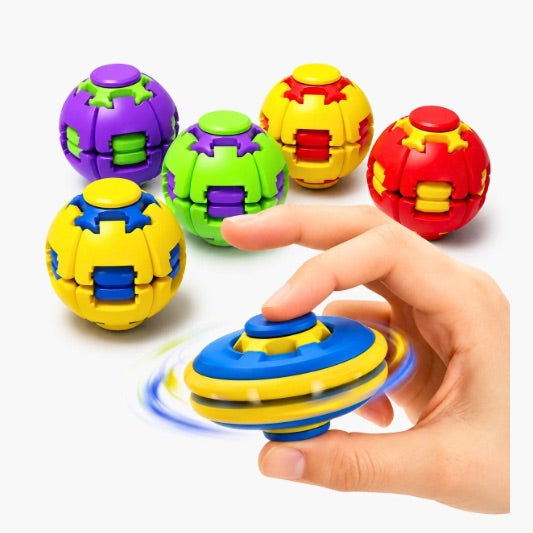 Fidget Spinner Ball Buntes Design – buntes drehbares Fidget Toy und Anti-Stress-Spielzeug bei Four5