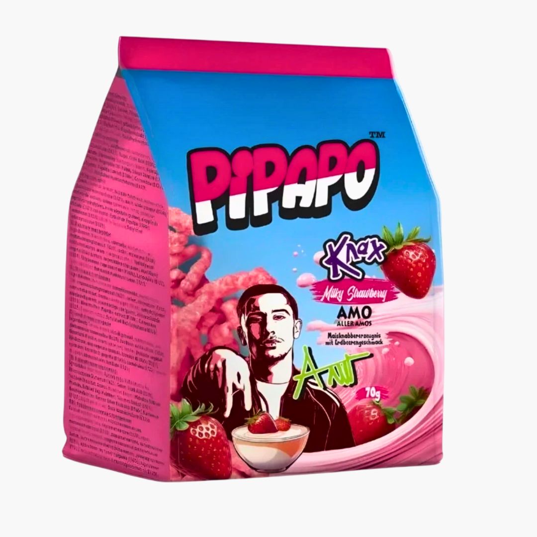 Pipapo Knax Milky Strawberry 70 g – knusprige Chips mit Erdbeer‑Milchschokolade kaufen in Österreich bei Four5