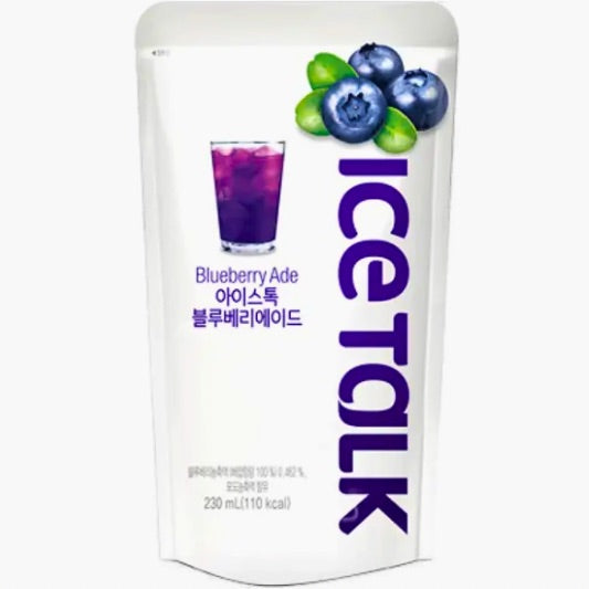 Ice Talk Blueberry 230 ml – koreanisches Erfrischungsgetränk mit intensivem Heidelbeer-Geschmack im praktischen Beutel bei Four5
