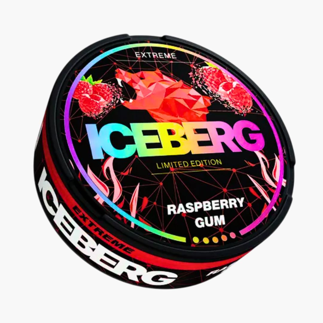 Iceberg Raspberry Gum Nikotinbeutel Himbeer‑Kaugummi Geschmack kaufen in Österreich bei Four5