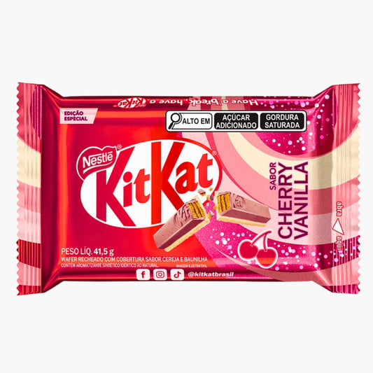 KitKat Cherry Vanilla 41,5 g – knusprige Waffel mit Kirsch-Vanille-Schokolade bei Four5