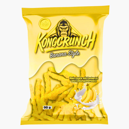 Kong Crunch Banana Style 90 g – süßer Maissnack mit Bananengeschmack bei Four5