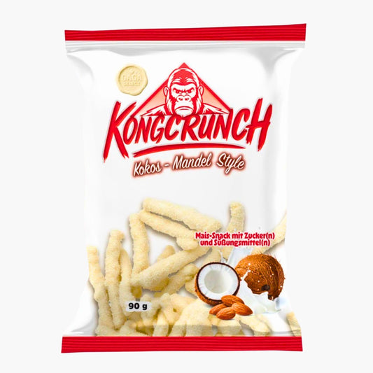Kong Crunch Kokos-Mandel Style 90 g – süßer Maissnack mit Kokos und Mandel bei Four5