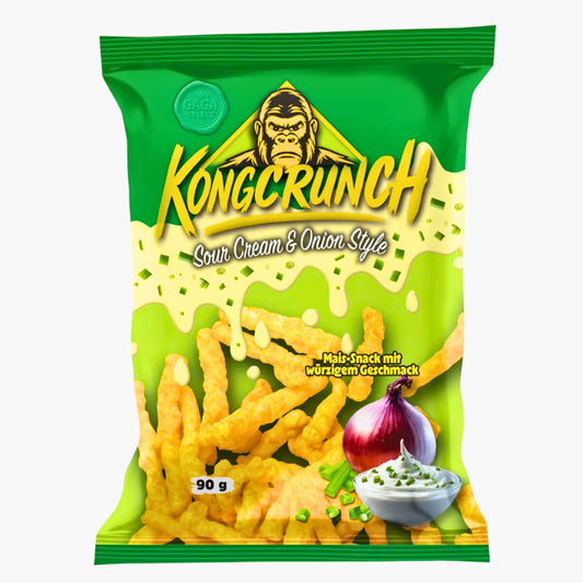 Kong Crunch Sour Cream & Onion Style 90 g – würziger Maissnack kaufen bei Four5