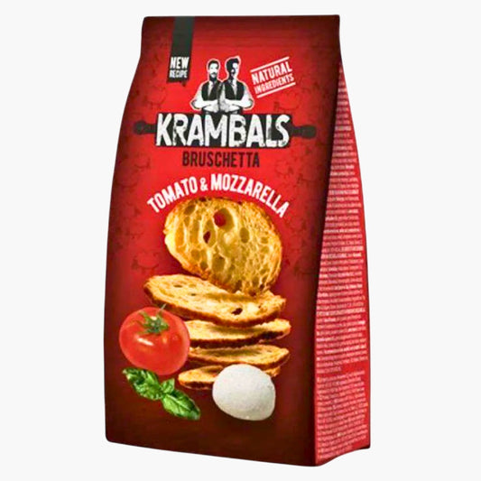 Krambals Bruschetta Tomato & Mozzarella 70 g – knusprige Brotchips mit Tomaten‑Mozzarella Geschmack kaufen in Österreich bei Four5
