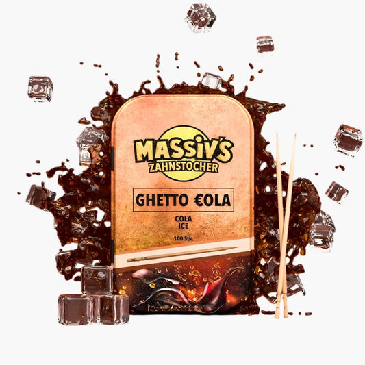 Massivs Zahnstocher Ghetto €ola Cola Ice – aromatisierte Zahnstocher mit Cola und Ice-Geschmack bei Four5
