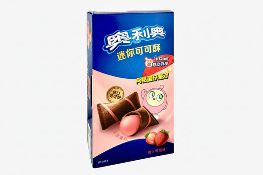 Oreo Crispy Cookies Strawberry 40 g – knusprige Oreo-Röllchen mit fruchtiger Erdbeerfüllung kaufen bei Four5 Österreich