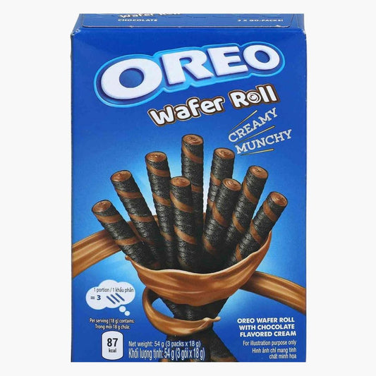 Oreo Wafer Roll Chocolate 54 g – knusprige Oreo Waffelrollen mit Schoko‑Füllung kaufen in Österreich bei Four5