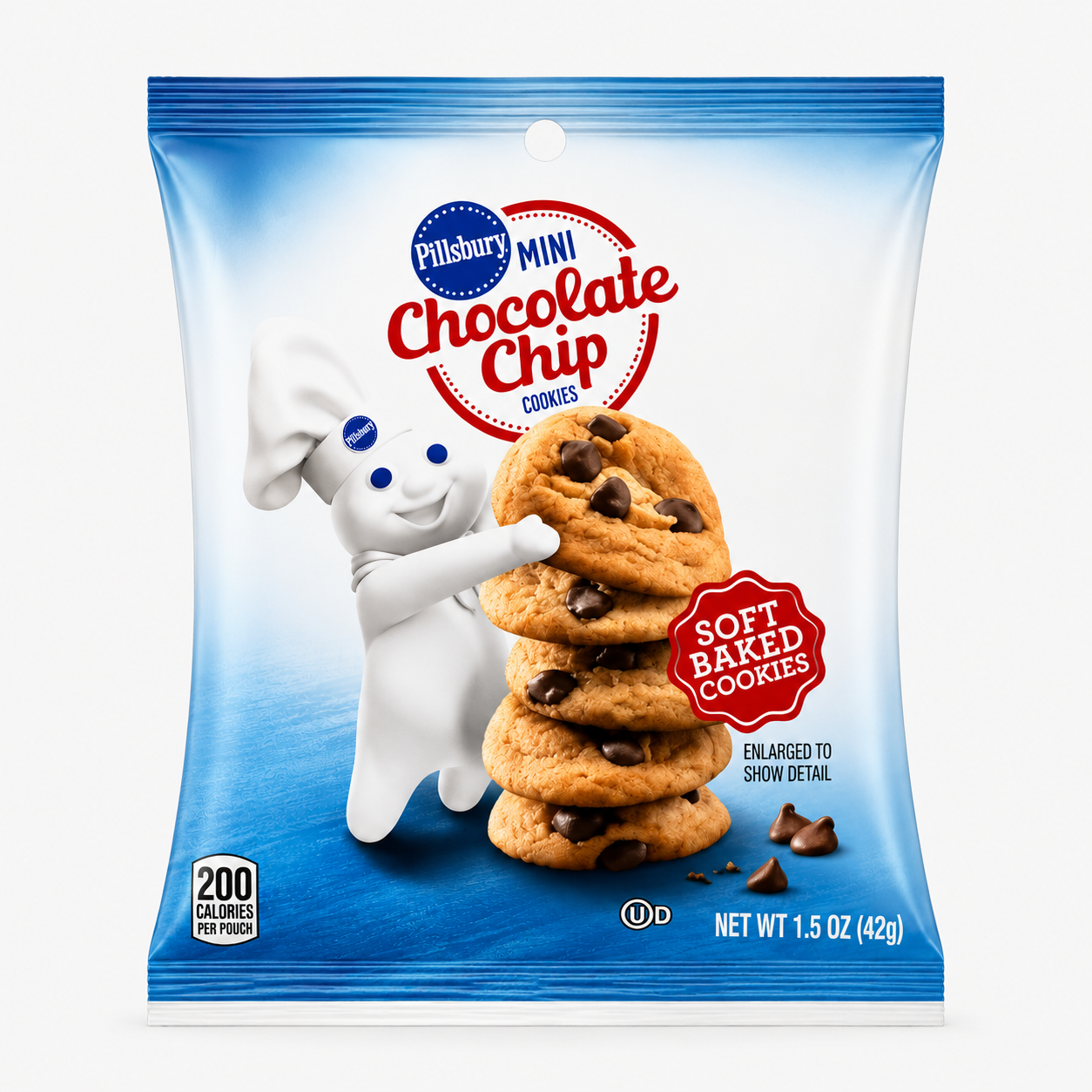 Pillsbury Chocolate Mini Soft Baked Cookies 42 g – weiche amerikanische Mini-Cookies mit Schokostückchen bei Four5