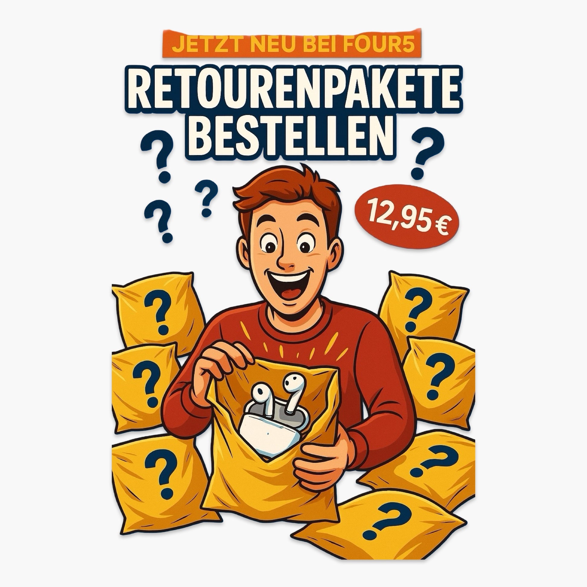 Jetzt bei Four5 Retourenpakete direkt aus Österreich bestellen.