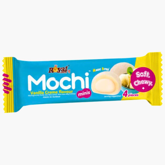 Royal Family Halal Mochi Mini Vanilla Crème 40 g – halal-zertifizierte Mini-Mochi mit cremiger Vanillefüllung kaufen bei Four5